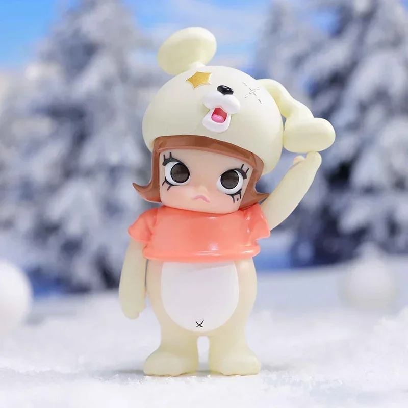 POP MART Molly x INSTINCTOY Erosion Molly Costume Series Blind Box Guess Bag Original Toys Doll Cute Anime Figure Ornaments Gift