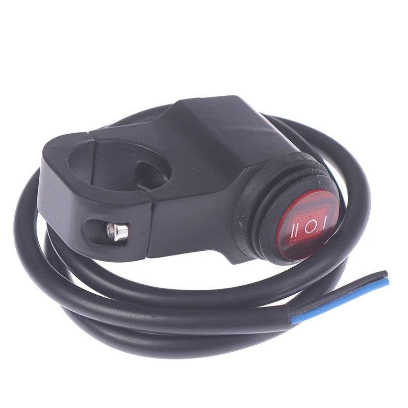 22mm 7/8 Inch Aluminum Alloy Motorcycle Handlebar Switch 12V Three Position Waterproof Fog Spotlight Retro Headlight Switch