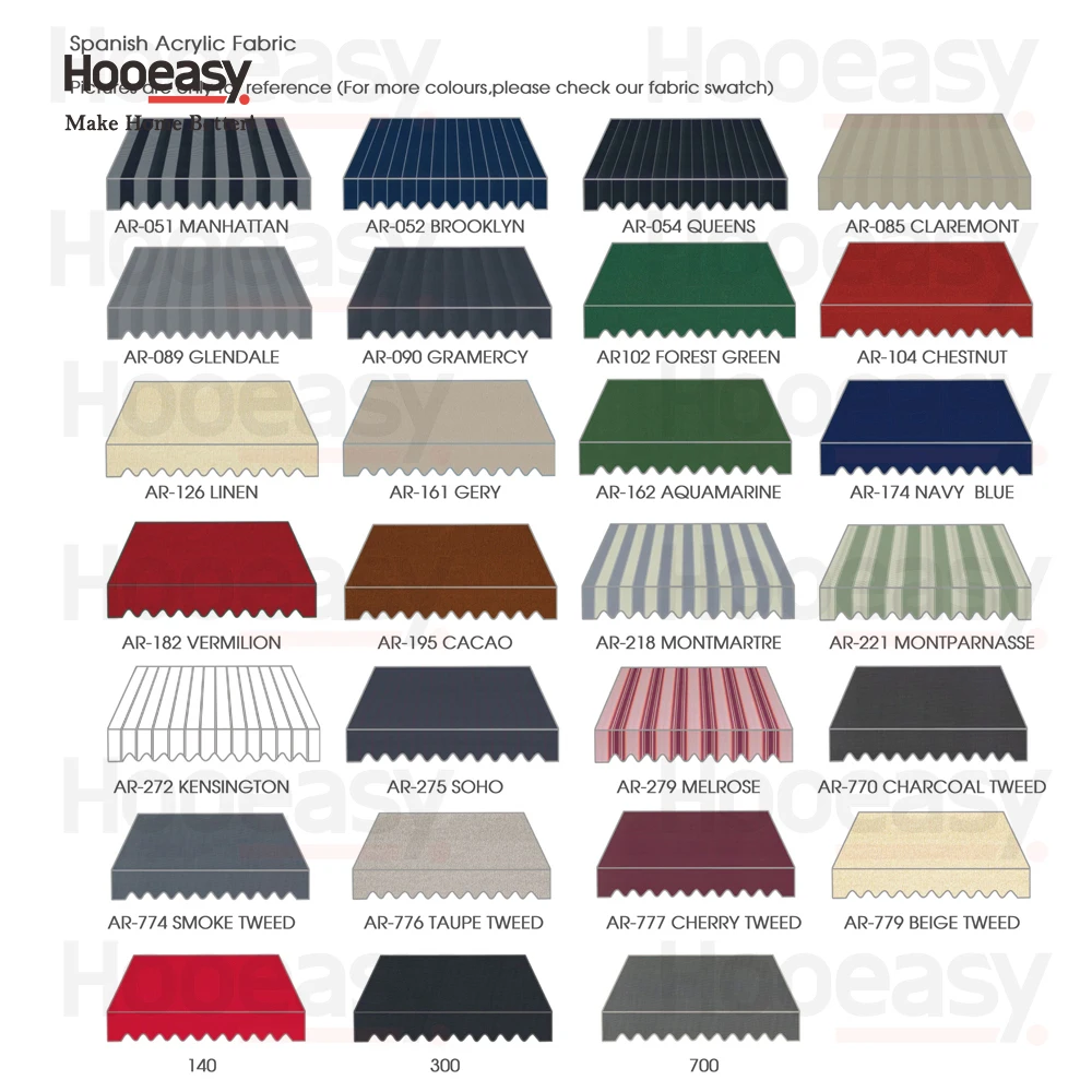 Auvent rétractable, cadre en aluminium, toile PU, stores de fenêtre extérieurs, auvent imperméable, 
