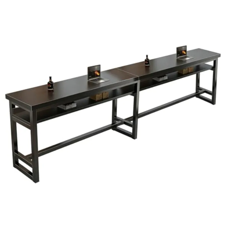 

Narrow Bar Table - 41" Counter Height Long Bar Table with Solid Wood Top for Kitchen, Living Room, Behind Couch, Pub, Coffee Sh