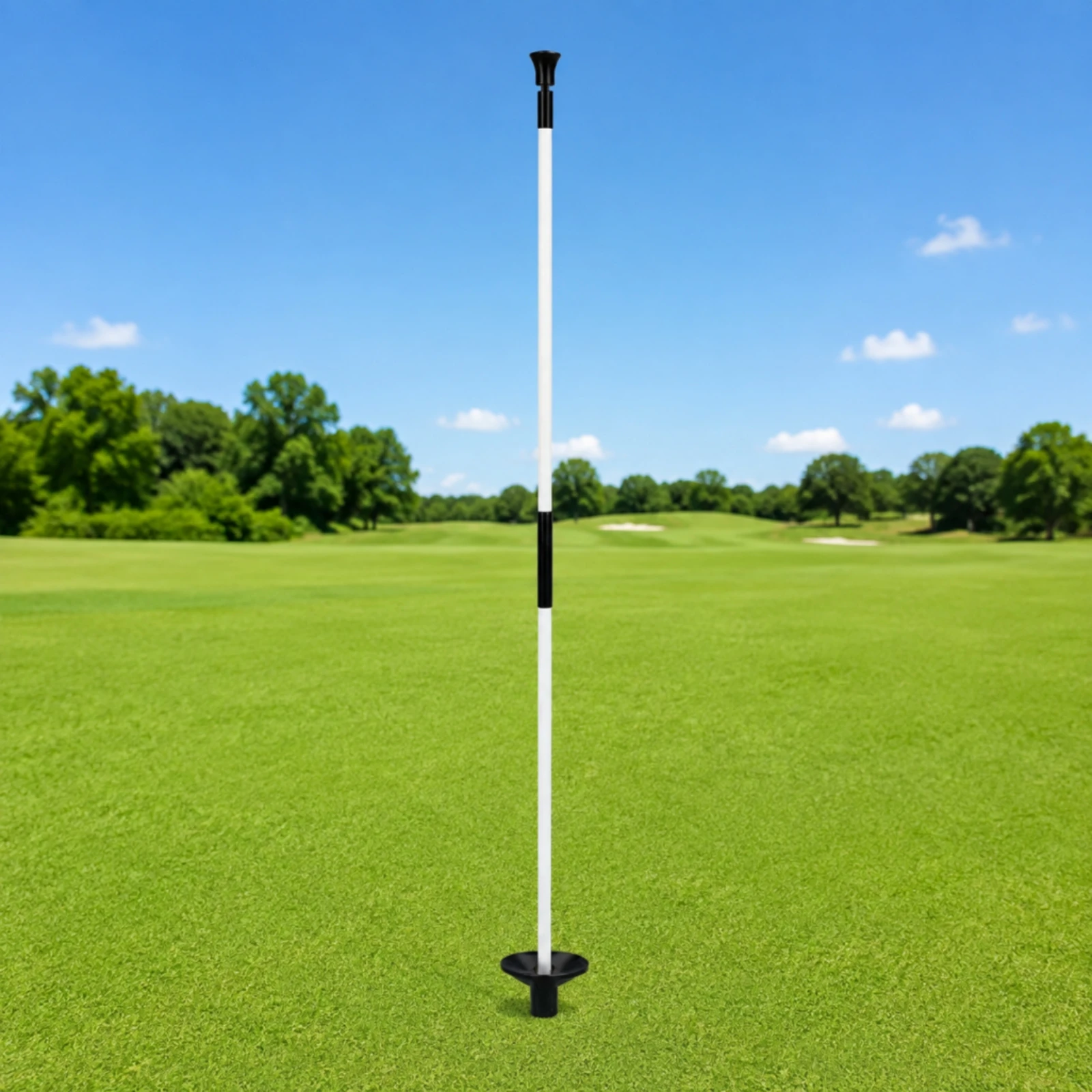 Golf Green Flagpole Modular Fiberglass Golf Flagpole Putting Green Flagstick Portable Sturdy for Golfers