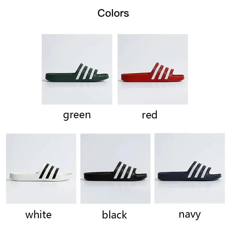 Slippers Men\'s Summer New Casual Striped Beach Flip Flops Male Female Designer Shoes Indoor Couple Bathroom Sliders Big Size