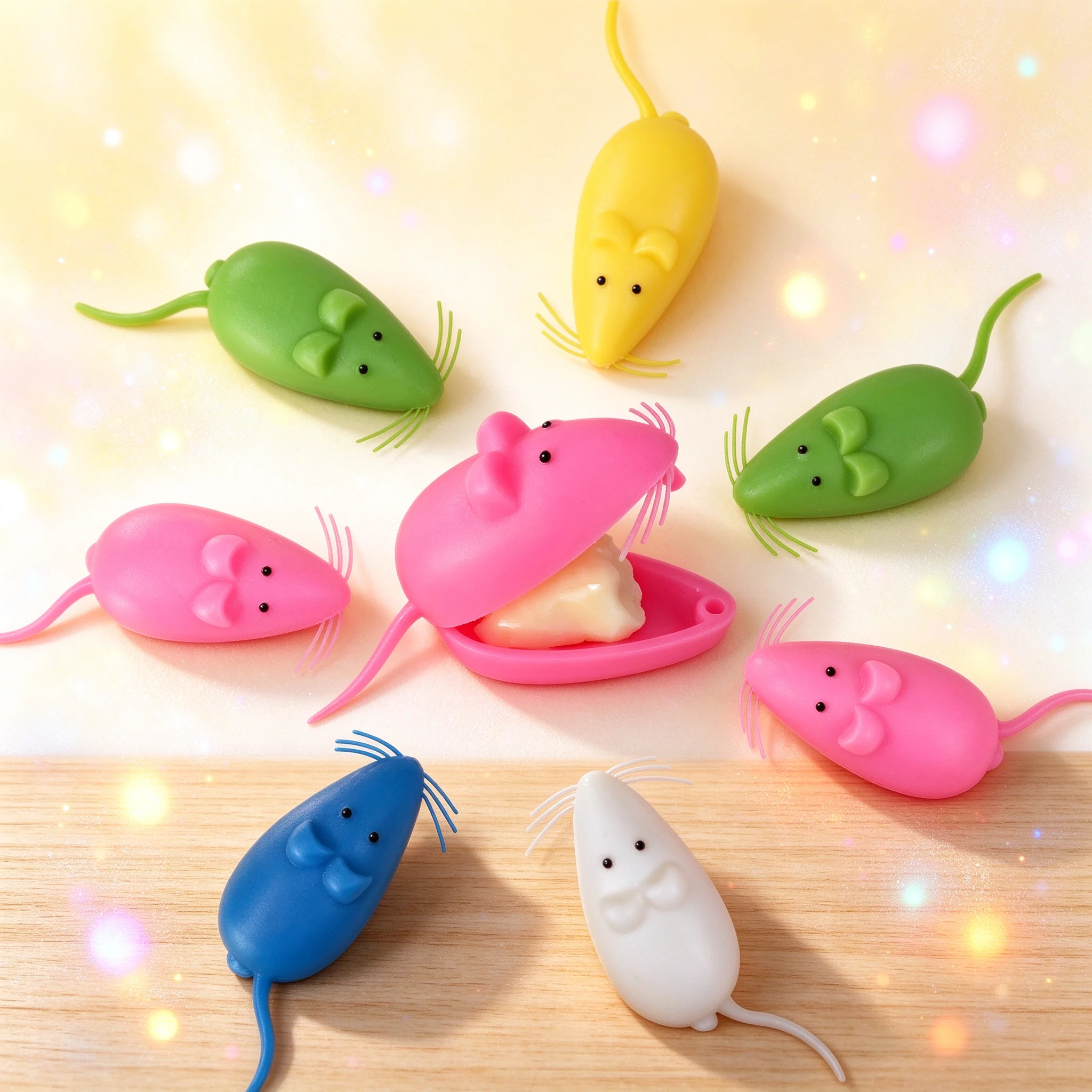 100pcs/lot Milk Teeth Box Storage Memory Case Cute Baby Tooth Box Kids Personalise Mouse Shaped Container Plastic Children Gifts