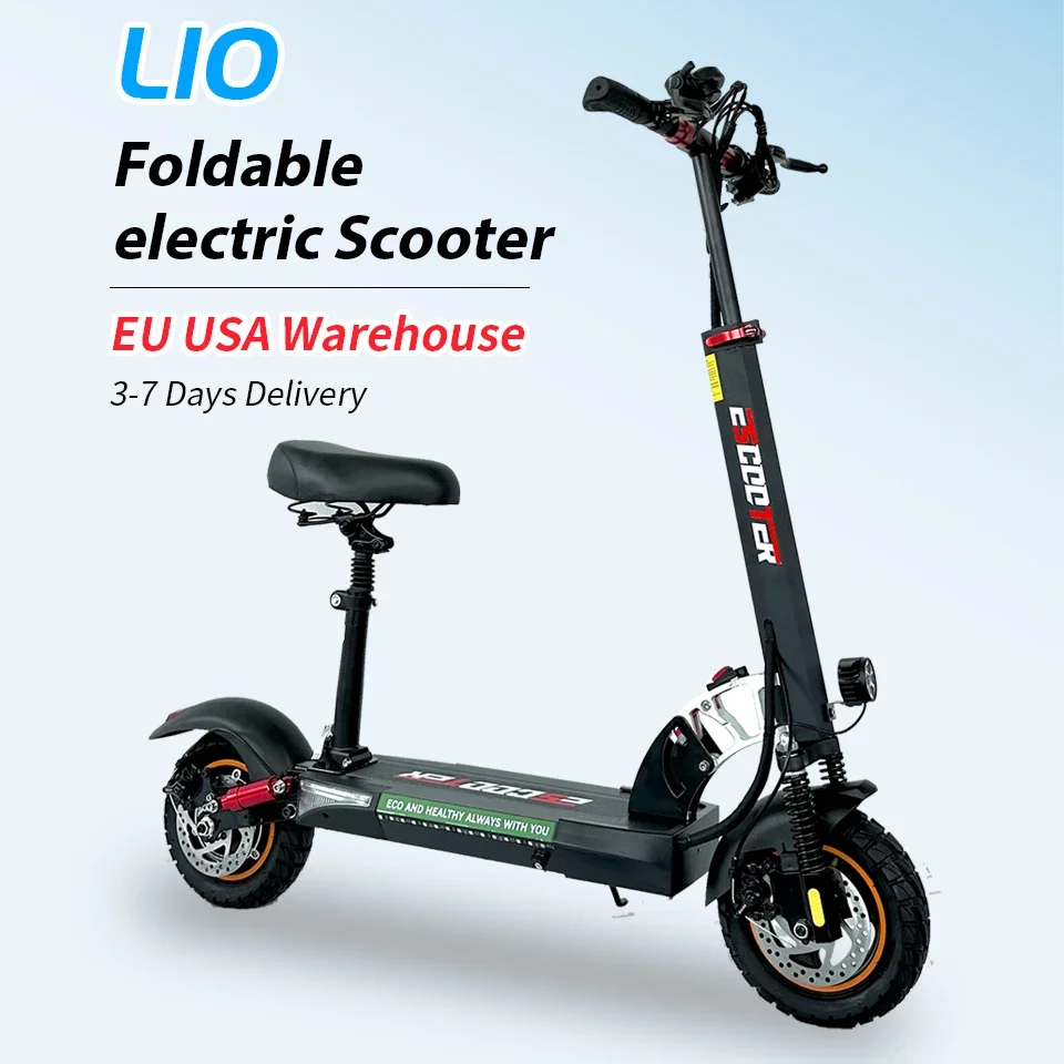 L10 Off-road Tire Kick Electric Scooter, Electric E-Scooter, 13Ah, 16Ah, 800W, 10Inch, 45 km/h, 45km, 55km Range