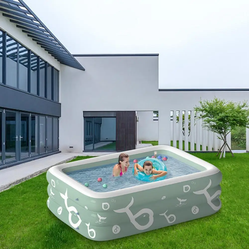 Swimming Pool Inflatable Thicken PVC Baby Framed Pools With Slide Pools For Family Children's Summer Kids Water Amusement Toys