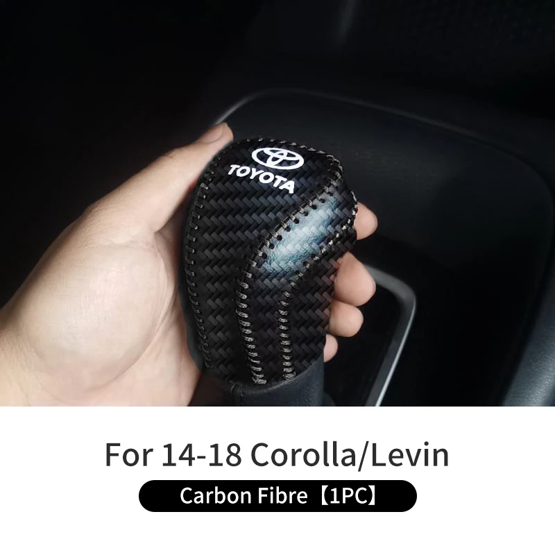 Sudadera con capucha Interior de coche, cubierta de perilla de palanca de cambios Manual automática para Corolla Levin 2023 2022 2021 2020 2019 2018