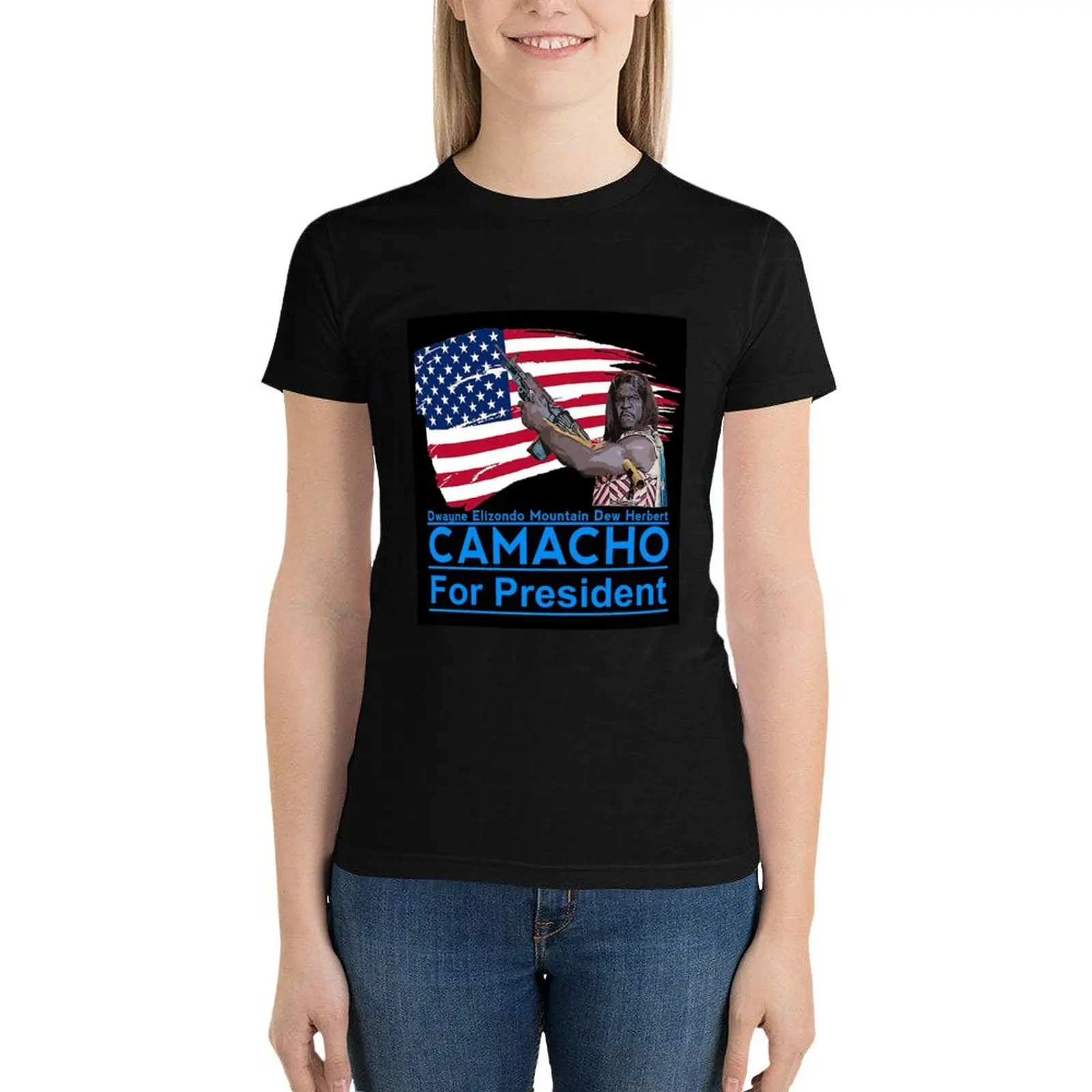 Camacho For President T-Shirt summer clothes Aesthetic clothing Women's t-shirt