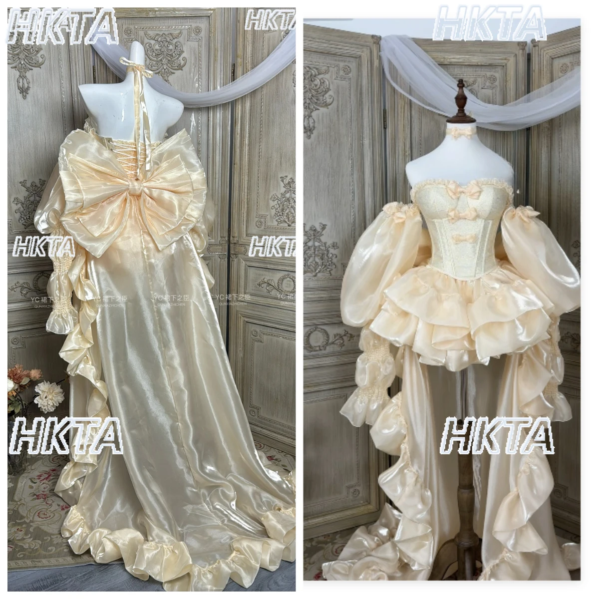 

Sweet Elegant Gorgeous Slim Birthday Cute Lolita Dress Bow Lace Tube Top Princess Cascade Cake Puffy Skirts Shorts Sets Women