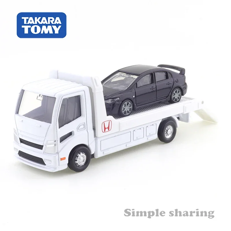 Takara Tomy Tomica Transporter Honda Civic Type R (FD2)  Diecast Automotive Model Ornaments Cas Toys Gift Decorations