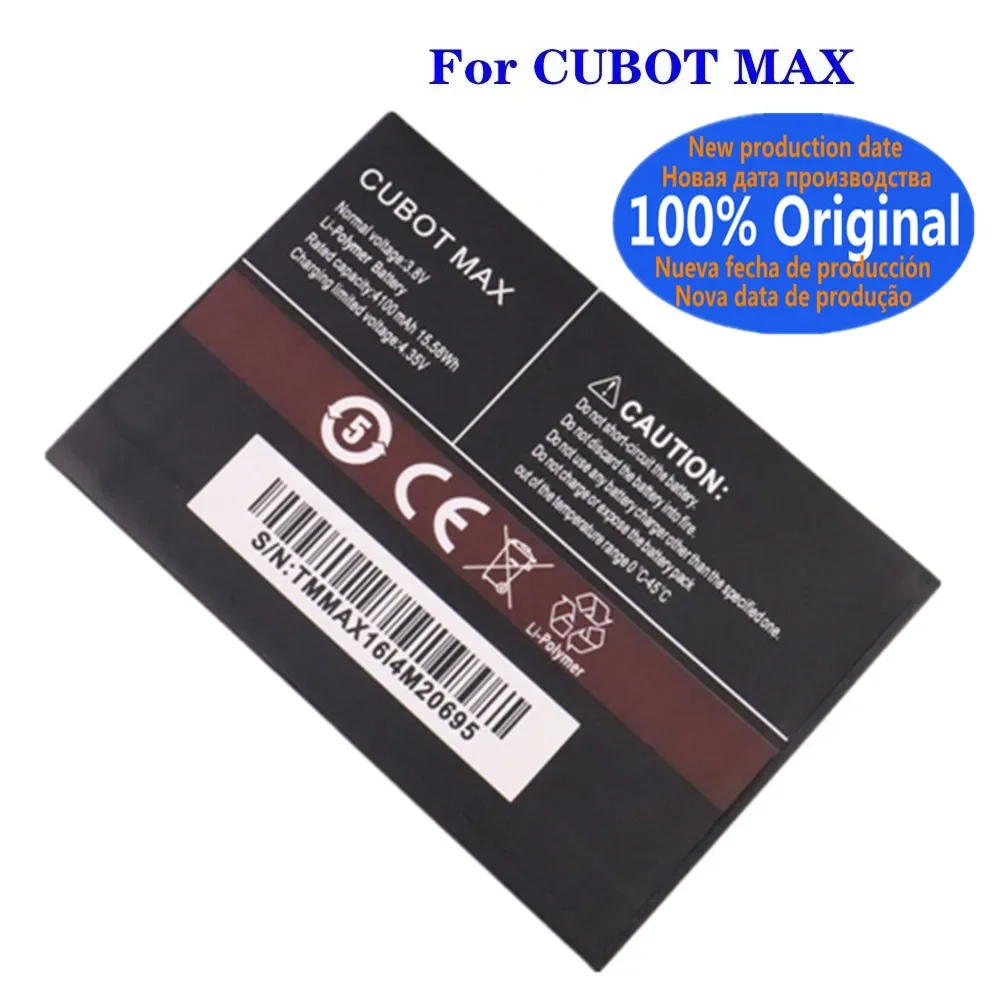 New Original Replacement Battery For CUBOT MAX Phone 4100mAh