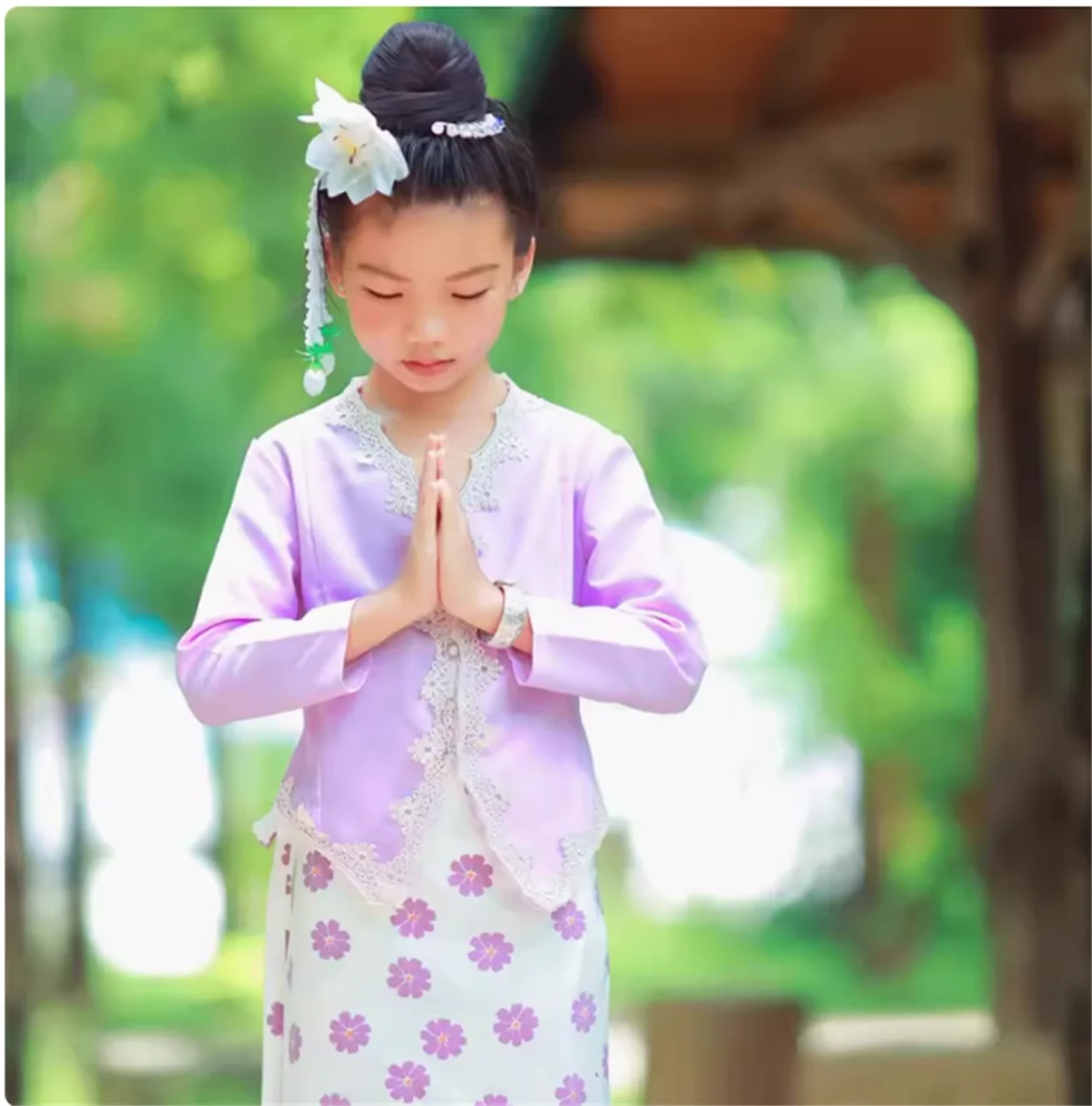 Xishuangbanna-東南アジアスタイルのダイ、民族服、女の子の服