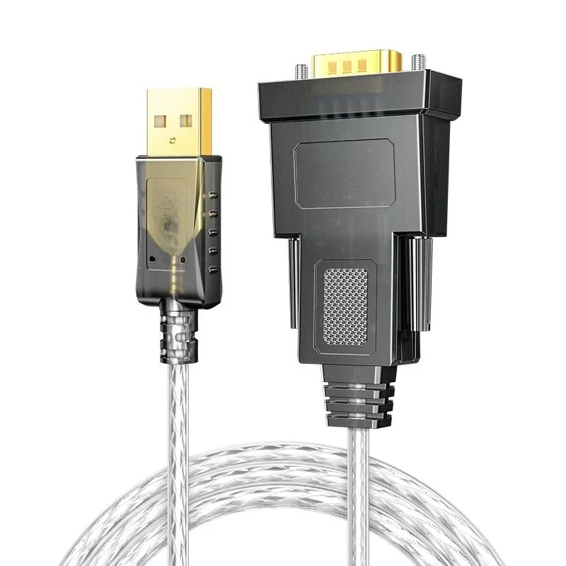 1.8M USB to RS232 Serial Cable Industrial Grade DB9 9Pin COM Port Converter Cable For Engraving Machine Industrial Equipment