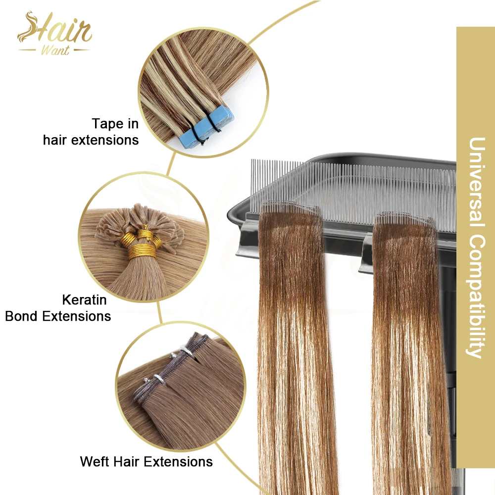 Hair Want Salon Trolley Clip for Organizing for Hair Extensions Heat-Resistant Polymer & Stainless Steel, Secure Grip