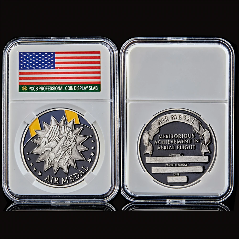 USA Challenge Military Air Forces Medal Meritorious Achievement In Aerial Flight Commemorative Coin Soldier