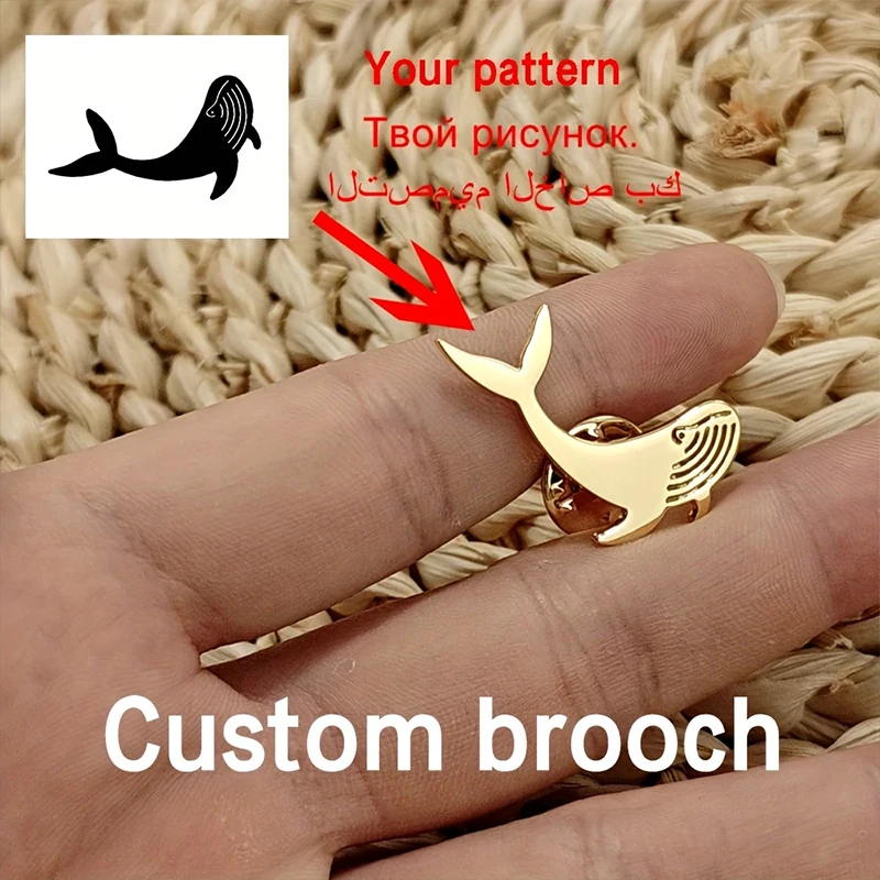 شعار مخصص بروش صورة شخصية الكتابة على الجدران شارة شركة بار هدية للذكرى السنوية 304L الفولاذ المقاوم للصدأ هدية تلميع رائعة #5