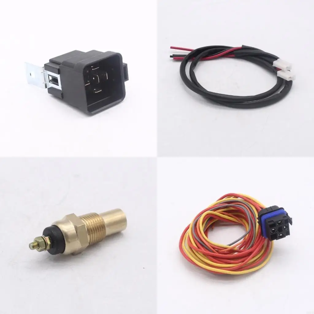 

Temperature Control Wire Harness RelayPackage 185/165 Degree 40AMP Durable H9EE