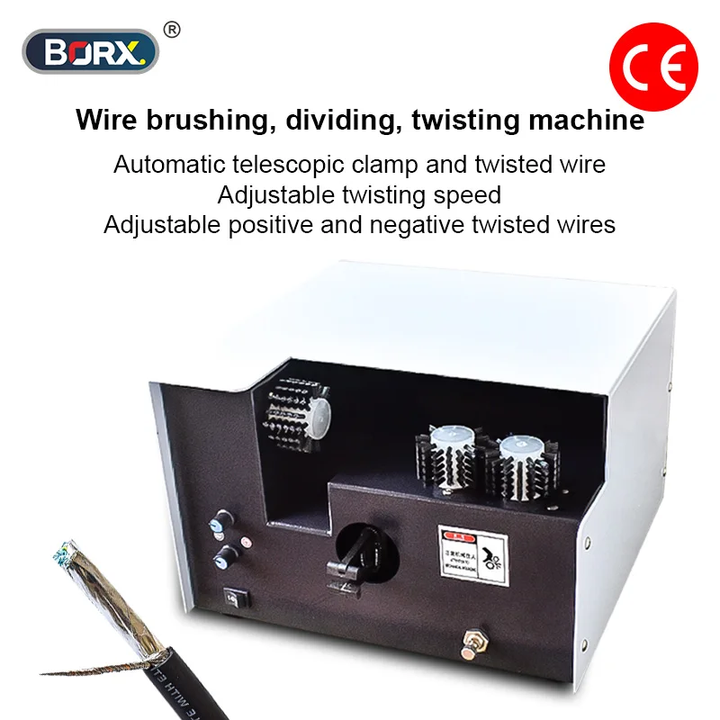 

220V 110V Wiring Harness Shielded Cable Brushing Splitting Twisting Wire Machine Braided Network Cable Pneumatic Twisted Tools