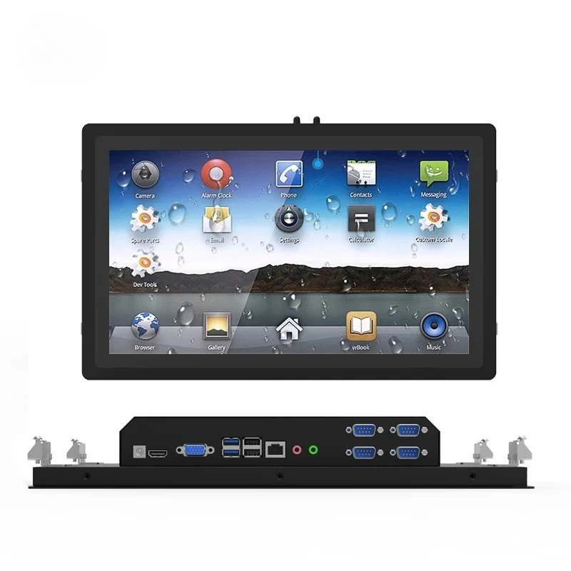 15.6 Inch I3 Industrial Computer Capacitive Touch RK3568 Android 11 System RS232 Panel PC IP65 Android Payment Kiosk Stock