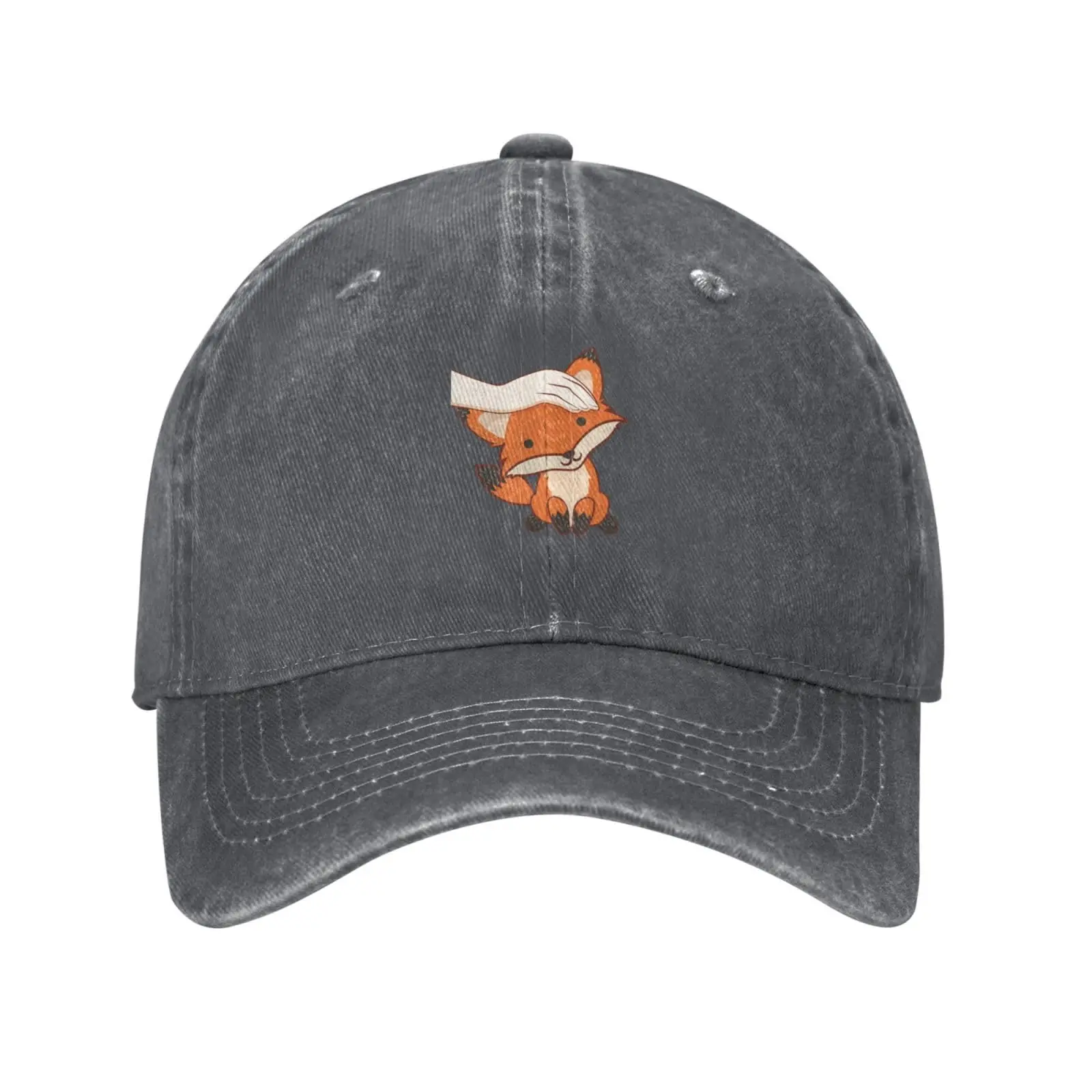 Touching The Fox's Head Baseball Cap for Men Women Vintage Trucker Hat Golf Hats Dad Hat