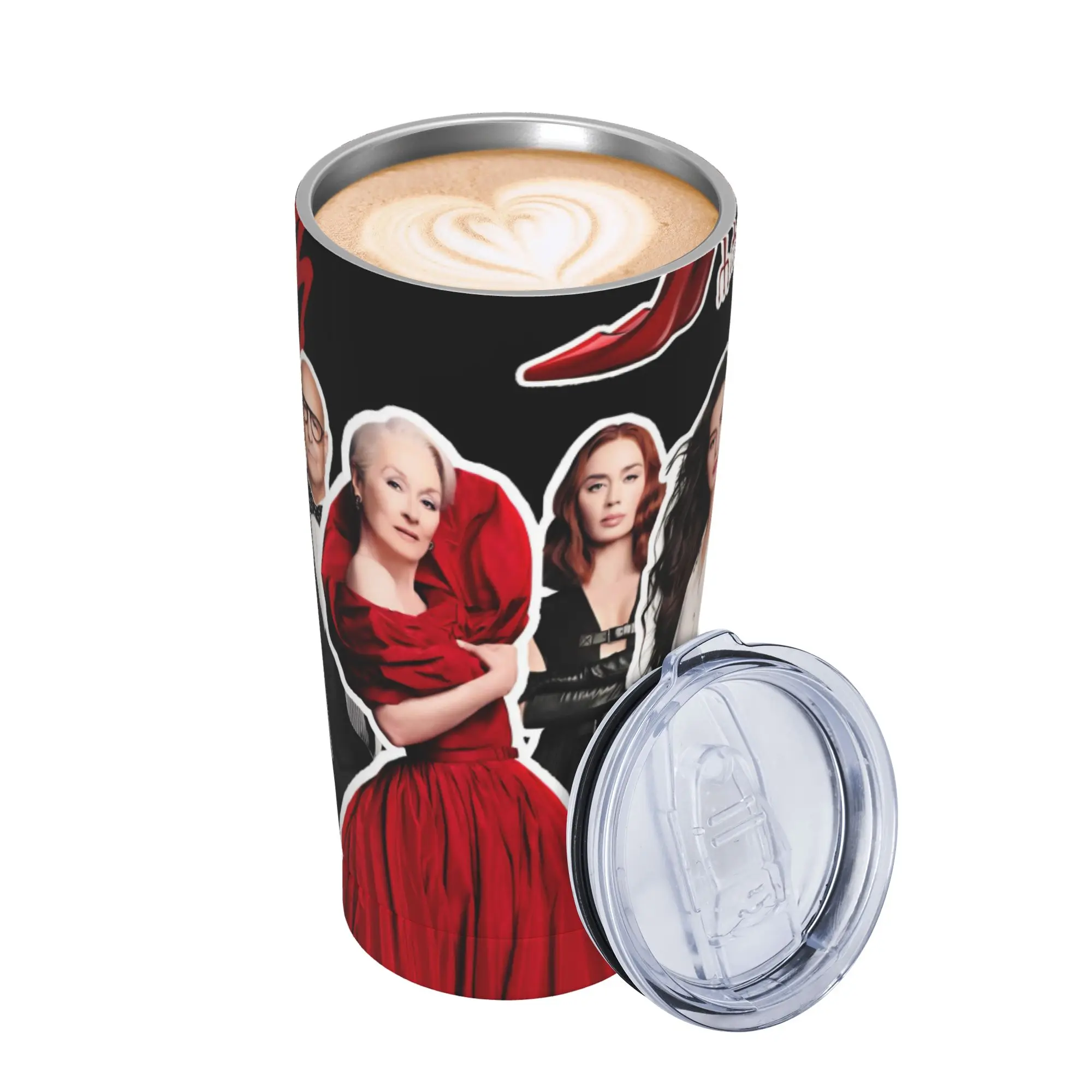 The Devil Wears Pradas 2 Moive Insulated Tumbler with Straws  Vacuum Coffee Mugs Office Home Hot Cold Drinks Cup 20oz