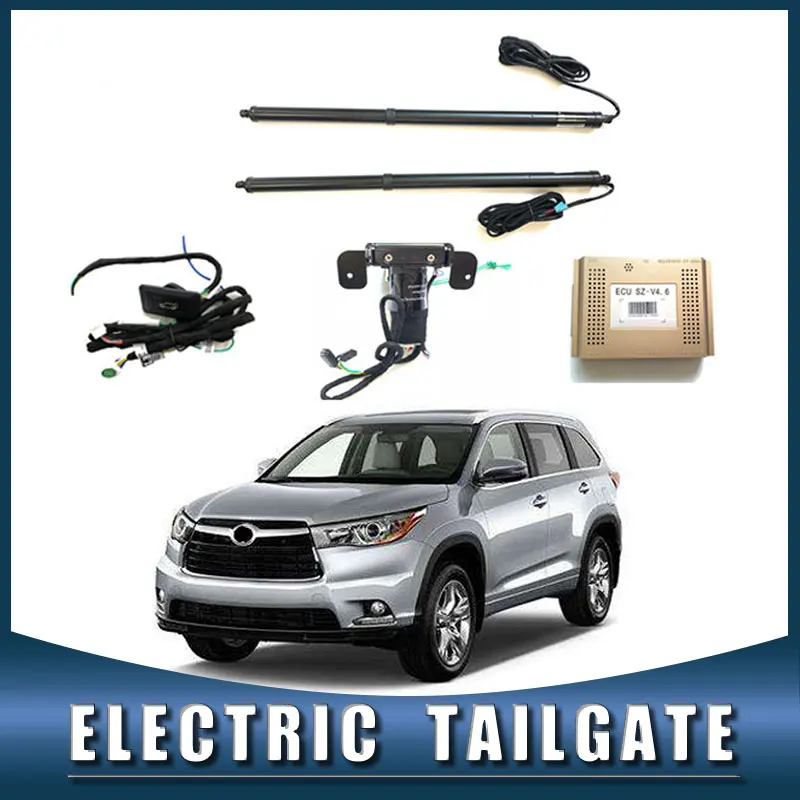 Car Electric Tail Gate Lift For Toyota Highlander 2009+ Auto Rear Door Control Tailgate Automatic Trunk Opener With Foot Sensor