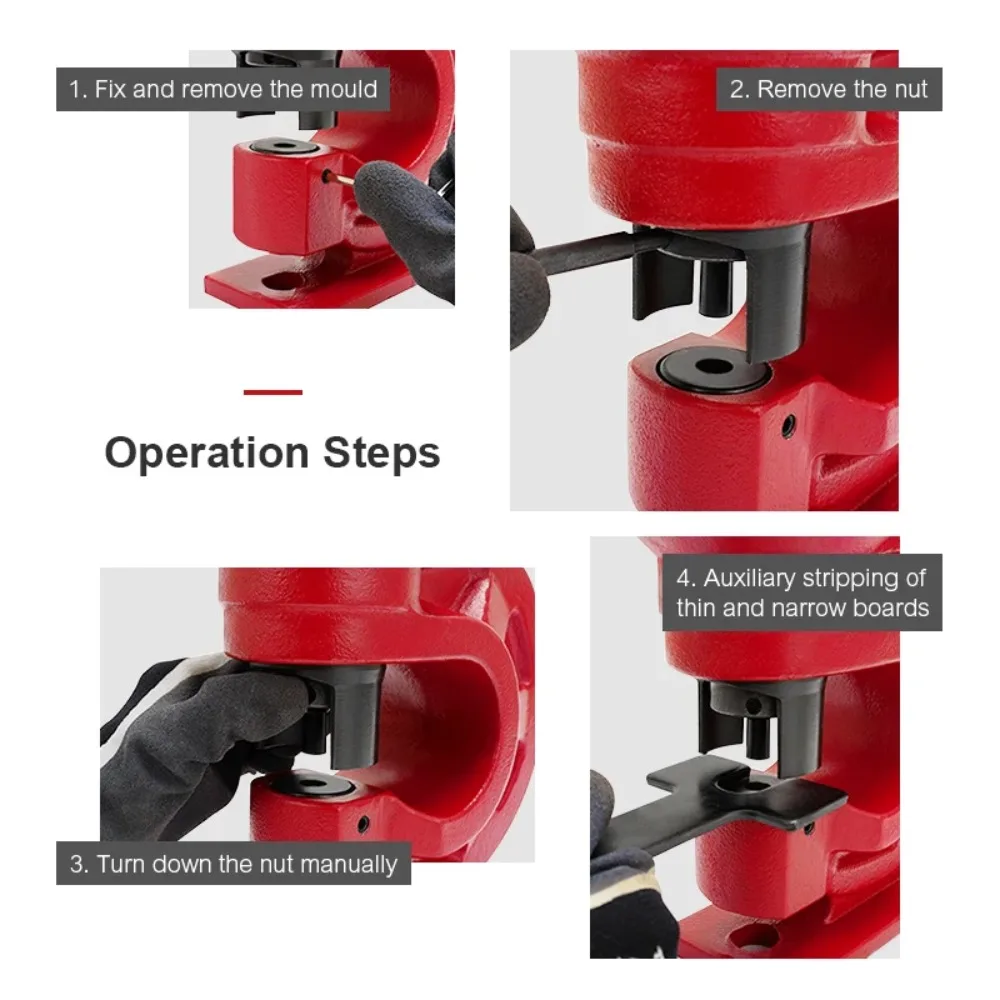 Electric Hydraulic Hole Puncher Split Manual Punching Machine For Copper Busbar Channel Steel Angle Iron