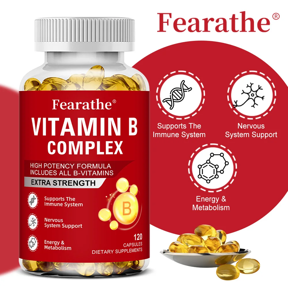 

Vitamin B Complex Capsule With Folic Acid & Biotin Replenish Energy, Relieve Stress, and Enhance Immunity