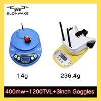 Ready to use 5.8G 48CH FPV VR Goggles Monitor 480p with 400mW VTX Transmitter and CMOS 1200TVL FPV Camera for RC Playing Part