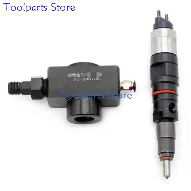 6480 Diesel Common Rail Injector Disassembly Tool Oil Return Clamp Fuel Injector Nozzle Fixture for Denso John Deere