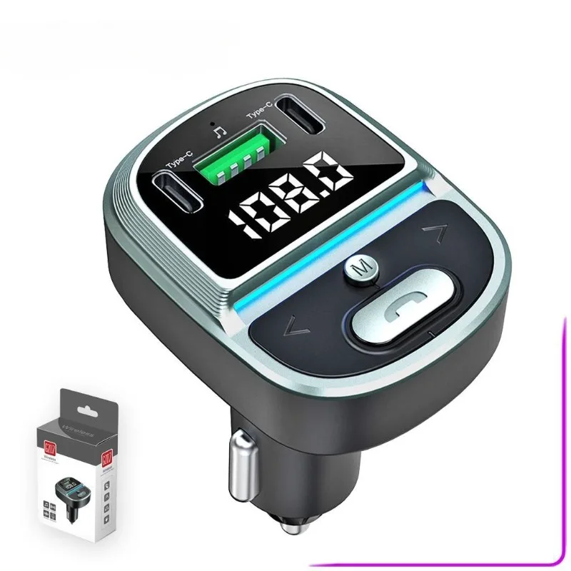 

Gz07 Car Mp3 Fast Charging Charger Bluetooth Player Car Voltage Display U Disk Lossless Music Transmitter