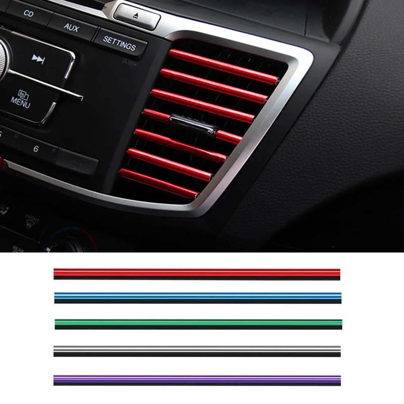 Car Air Outlet Decoration Strip Interior Accessories For Lada Granta Vaz Kalina Priora Niva Samara 2 2110 Largus 2109 2107 2106