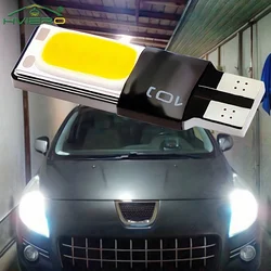 2X T10 DC 12 V Beyaz Mavi Kırmızı Otomatik Led COB Canbus Okuma Ampul Yan Işaretleyici Yedekleme Park Sinyali Gövde Işık Plaka CarLED