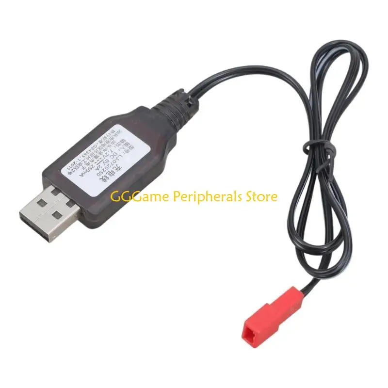 

U55B 7.2V Lithium Battery Wire for Electric Toy Robot Remote Controlled Replacement USB Charging Cord with JST Plug