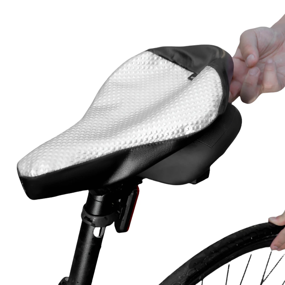 Capa de proteção para assento de bicicleta, à prova d'água, proteção uv, mtb, almofada, protetor de assento, acessórios para ciclismo ao ar livre