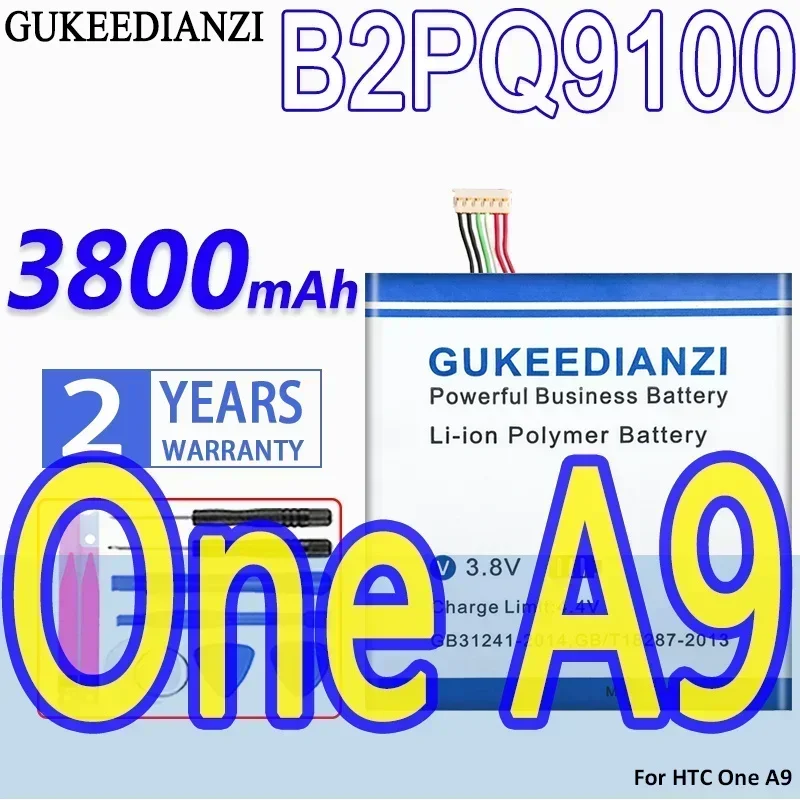 Bateria B2PQ9100 Safe Stable Rechargeable Mobile Phone Batteries High Capacity Portable Battery 1100mAh 3800mAh For HTC One A9