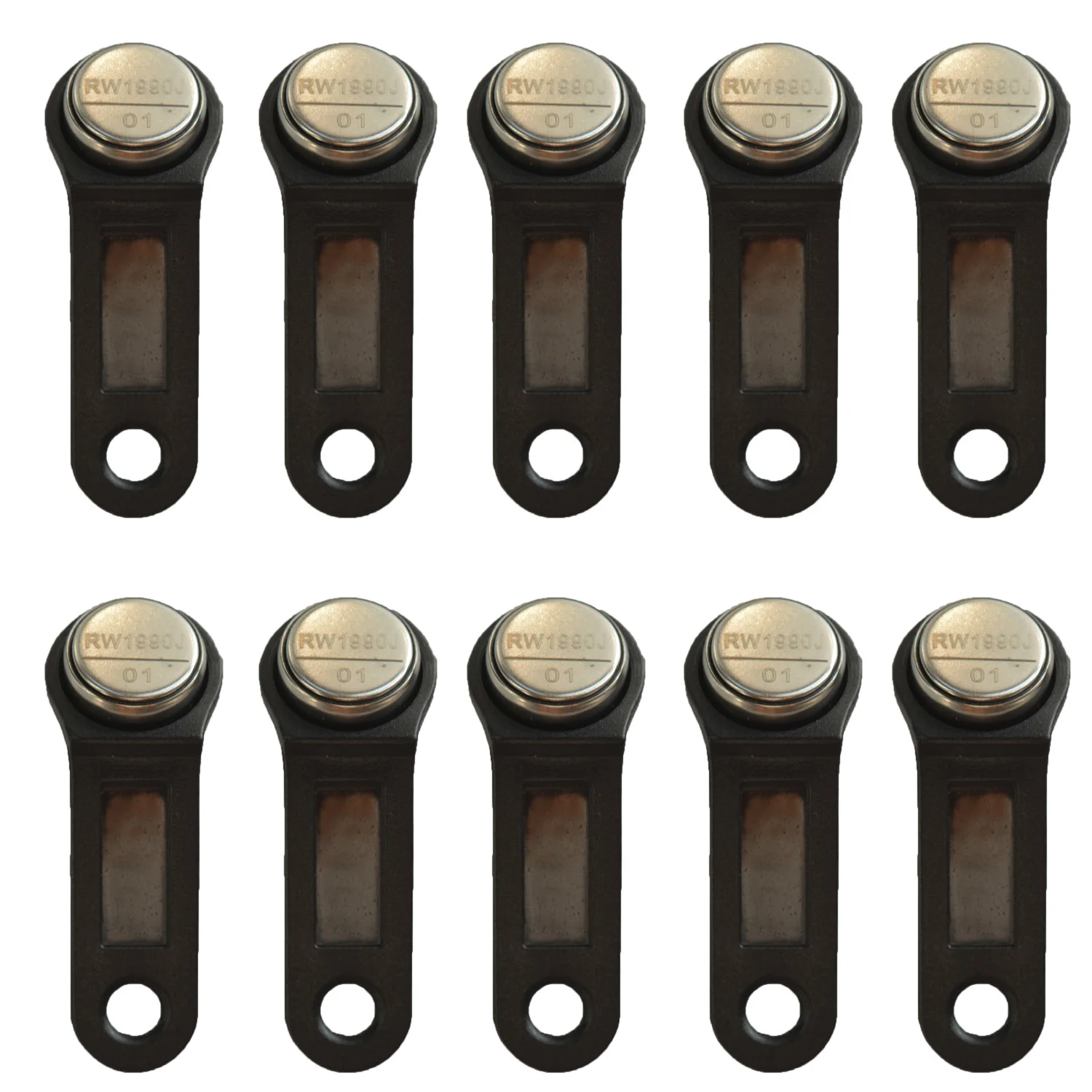 

10pcs RW1990A-F5 Card Read-rewrite iButton Non Magnetic TM Card Electronic Key IB Tags RW 1990 Contact Encryption Smart Card