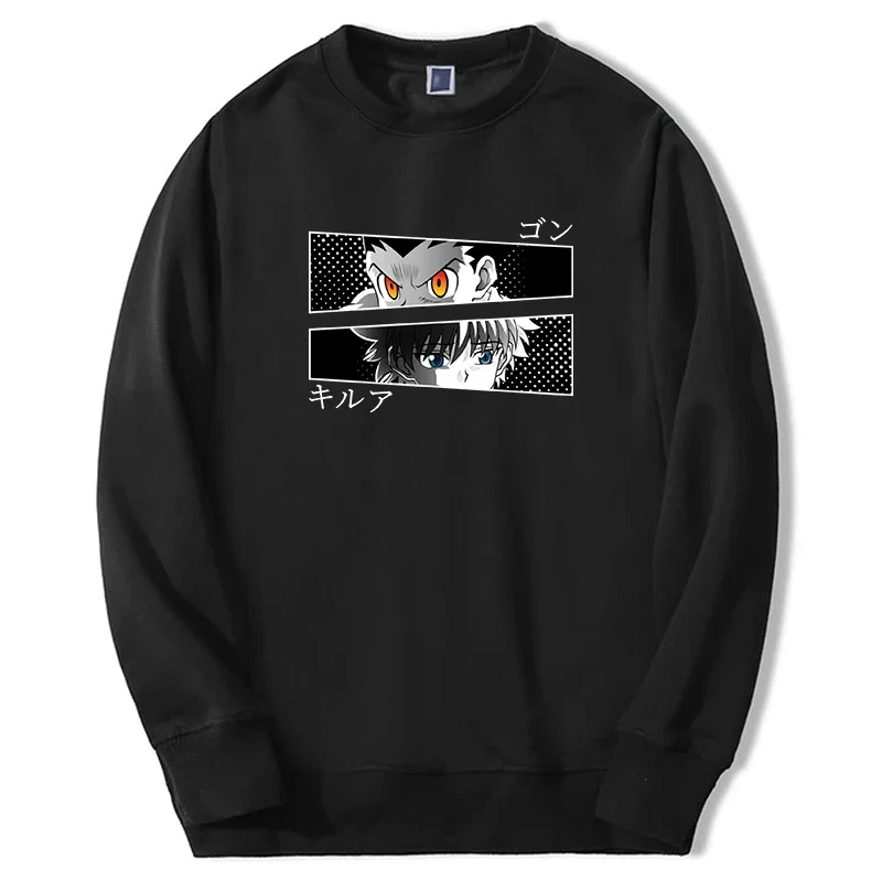 

Hunter X Hunter Hoodies Men Women Anime Killua Zoldyck Hxh Graphic Sweatshirt Crewneck New Harajuku Clothes Manga Eyes Moletom