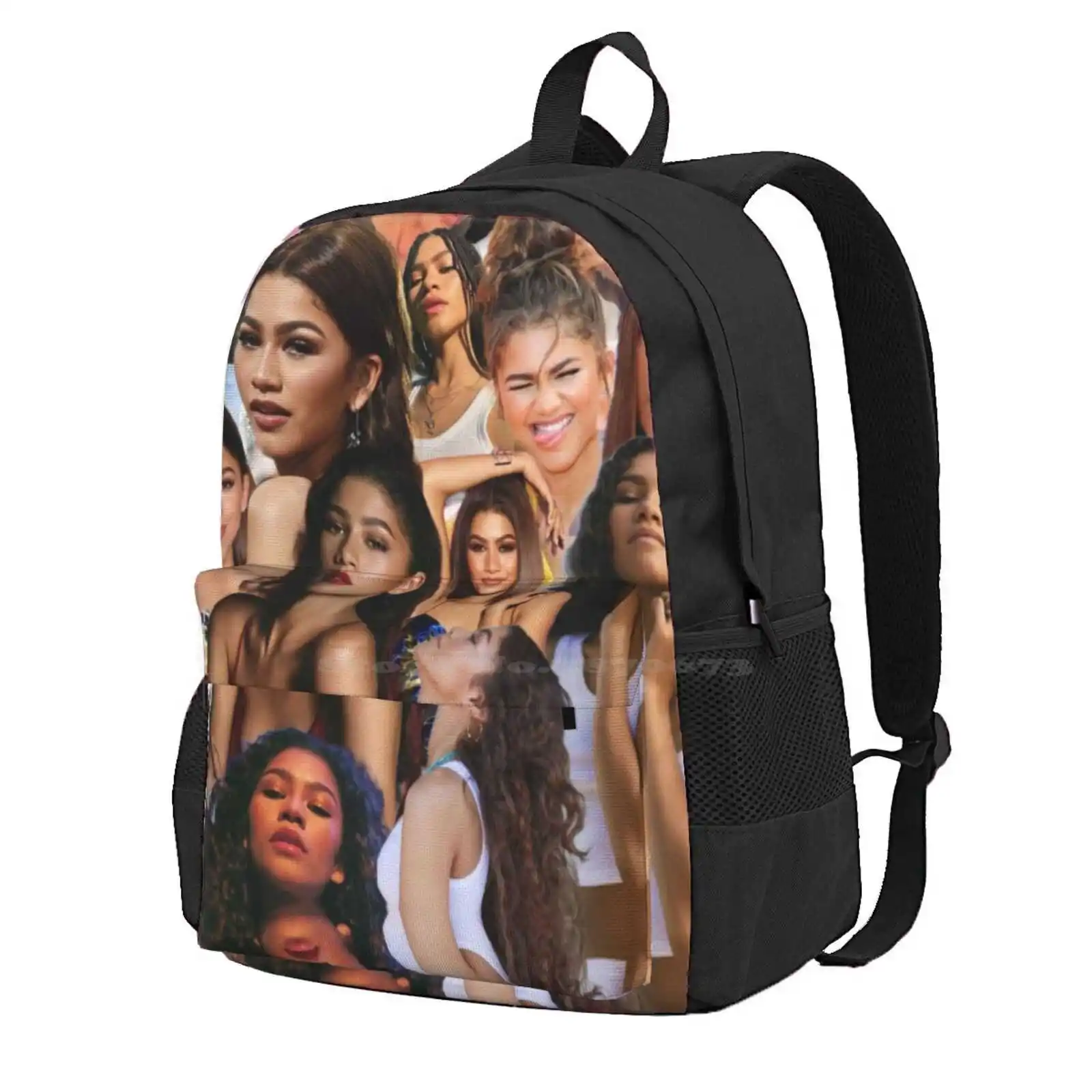 Zendaya Collage Hot Sale Schoolbag Backpack Fashion Bags Euphoria Homecoming Zendaya Collages Channel Model Actress