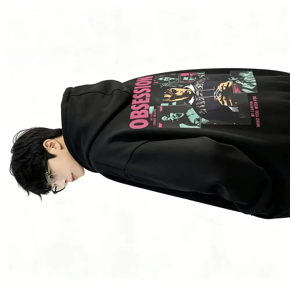Movie Obsession Be Careful Who You Wish for Graphic Hoodie Men Women Horror Oversized Streetwear Unisex Vintage Casual Pullover