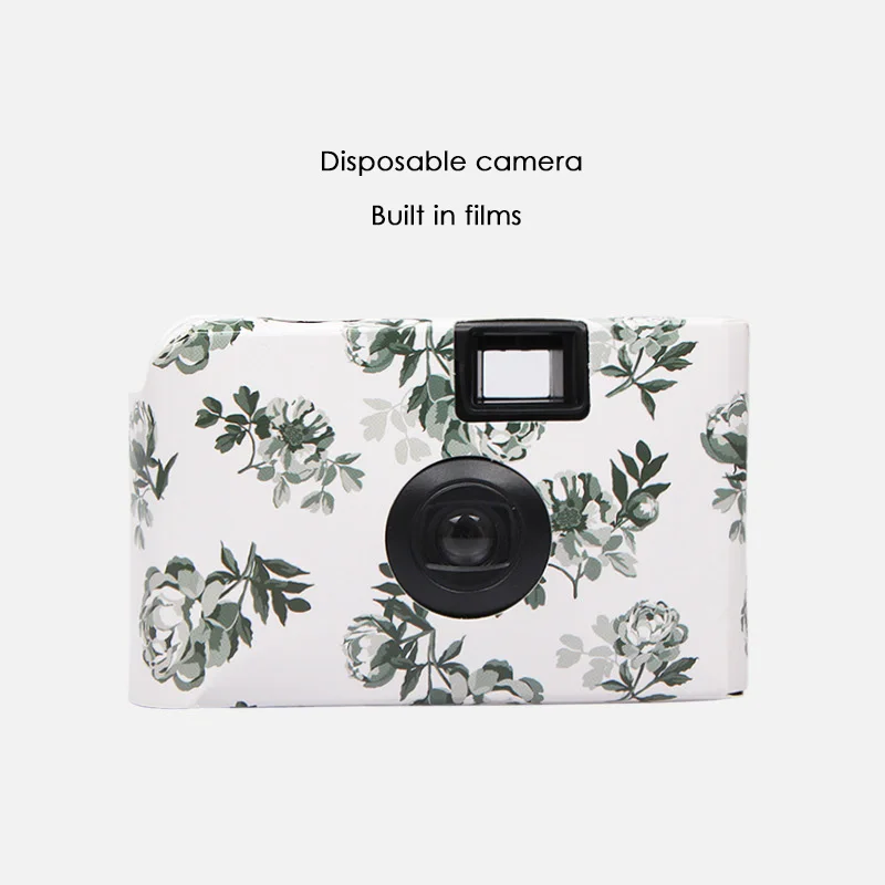 35mm Disposable Camera with 17 Photos, Camaras de Pelicula 17exp Wegwerp Camera Vintage Film Retro Camera for Outdoor Use