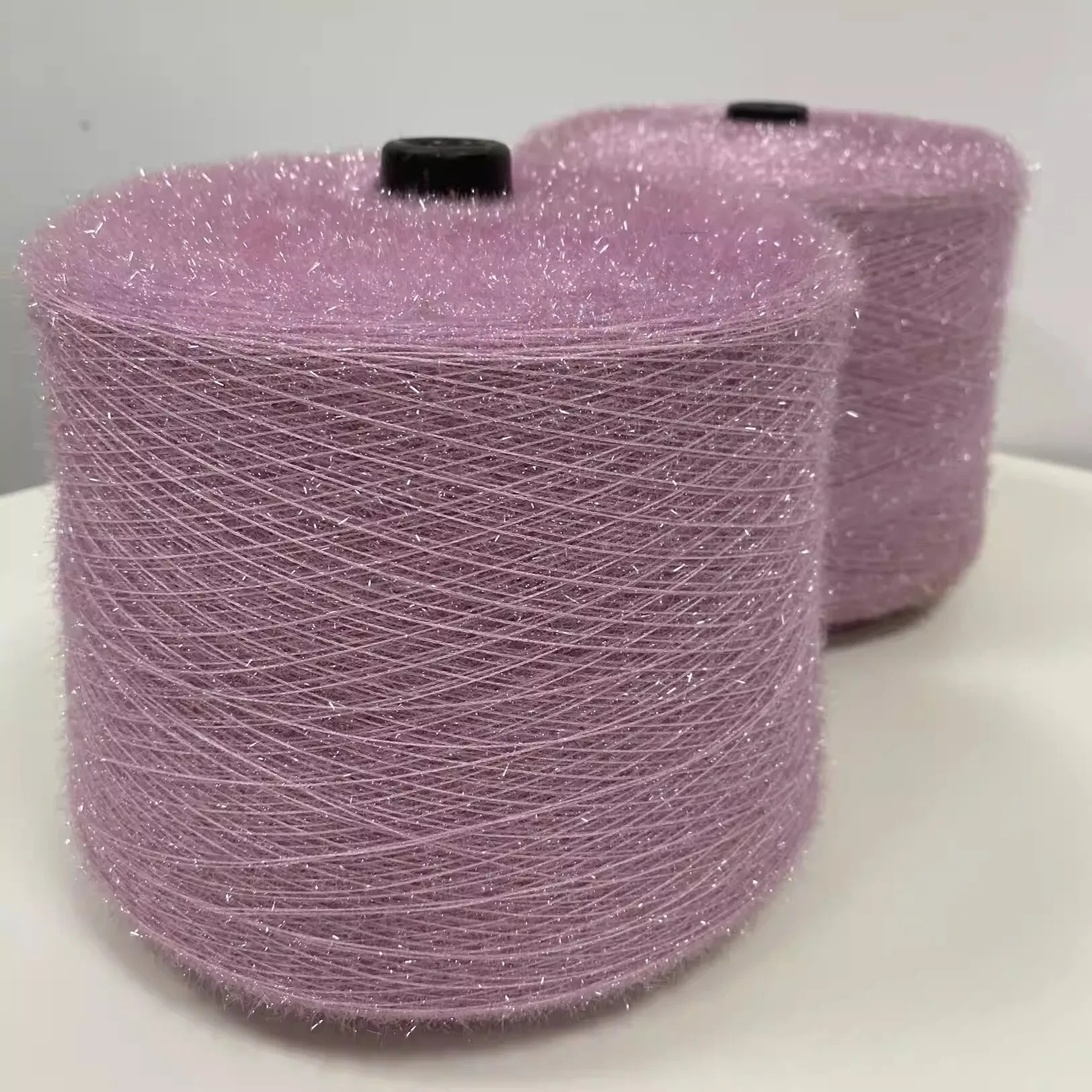 

500 г цветной стеклянной пряжи для вязания крючком, мягкая и приятная для кожи, для вязания сумок, одежды, кукол