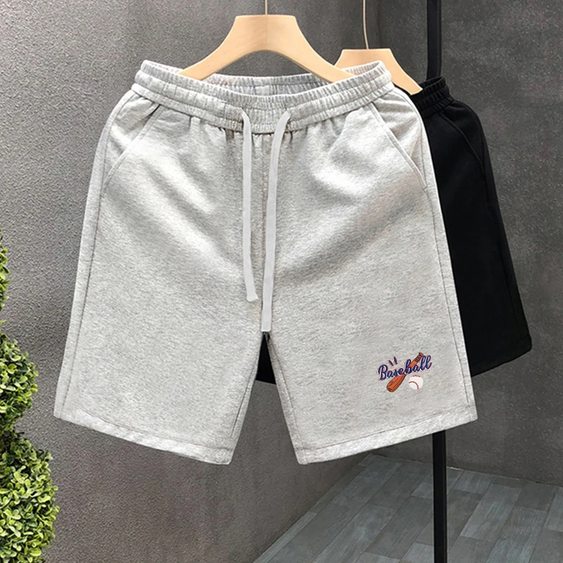 

Мужские рта из чистого хлопка American Sle, летние модные повседневные универсальные спортивные пляжные брюки, свободные спортивные штаны средней длины