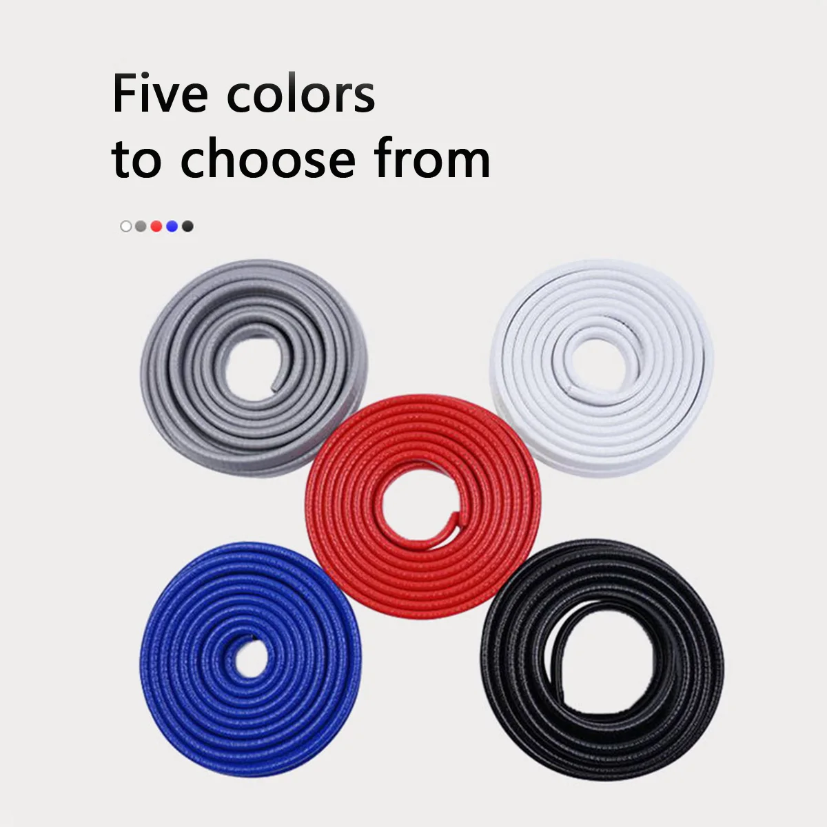 Guarnizione di protezione per portiera per auto da 5 m Protezione per bordi Striscia anticollisione per portiera per auto Guarnizione per porta per motori generali Decorazione resistente ai graffi