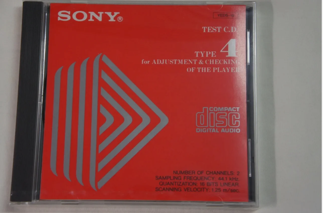 Sony Test CD YEDS-18 Type 4 For ADJUSTMENT & CHECKING OF THE PLAYER