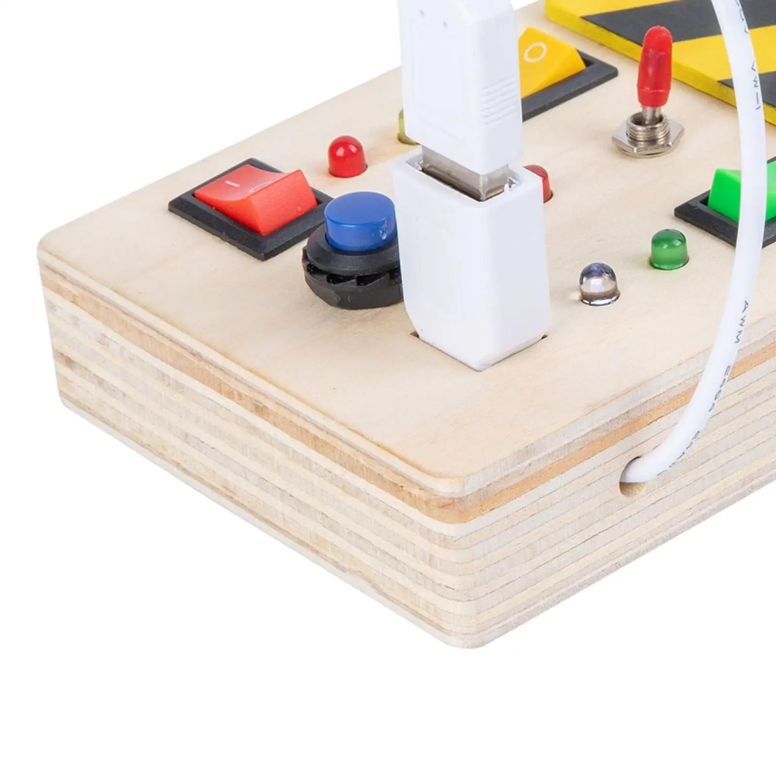 Juguete de interruptor eléctrico de enchufe de madera, juguetes educativos tempranos, juego de cognición, juguetes Lenarning para niños, niñas, niños pequeños, 3 +