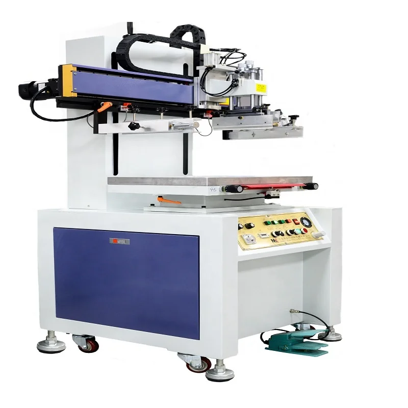 cheap price plane screen printer flat silk printing machine for Paper Card