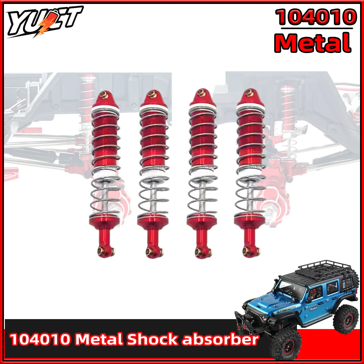 

Wltoys 104010 RC Car Metal Upgrade Parts Oil Shock 104020 Shock absorber For WLtoys 104006 104026 Model