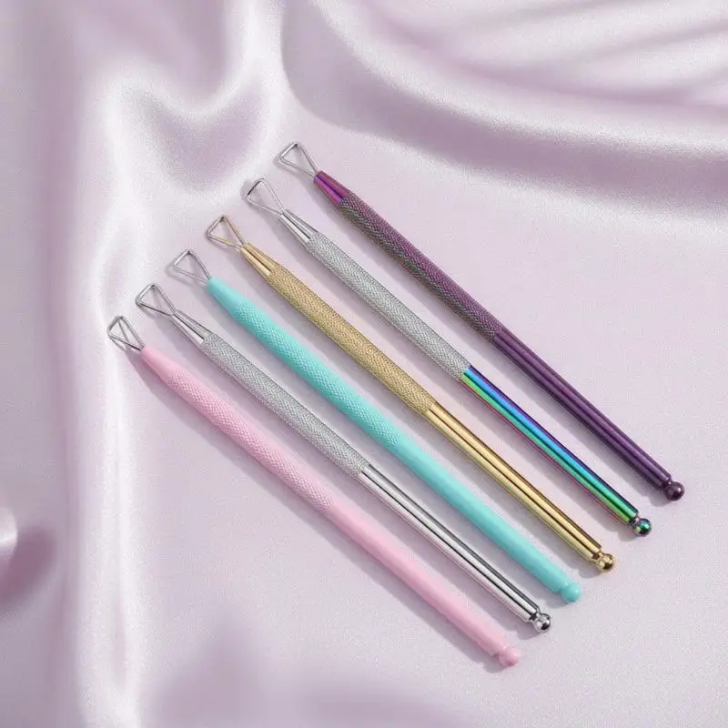 Stainless Steel Nail Polish Remover Tool Gel Nail Scraper Cuticle Pusher Nail Surface Cleanser Skin Remover Manicure Implement