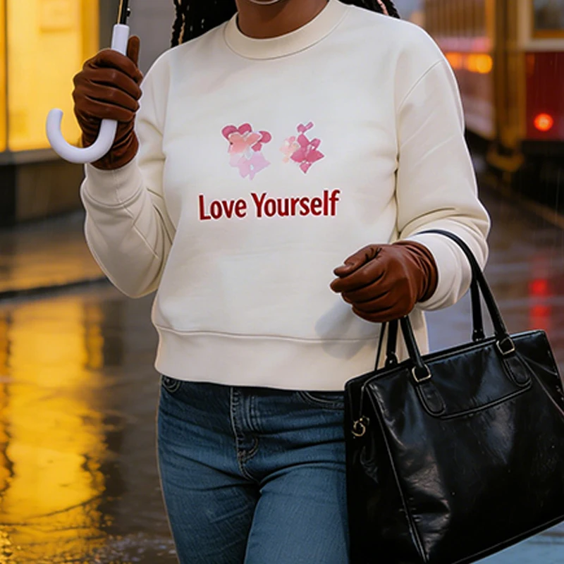 

2025 Autumn New Casual Outerwear Harajuku Streetwear Fashion Knitted Pullover Women's Long Gothic Sleeve O-neck Classic Sweater