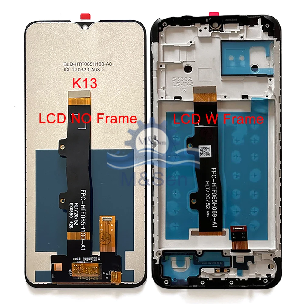 Original For Lenovo K13 K13 Note LCD Display Screen Touch Panel Digitizer Frame For Lenovo K13 Pro XT2129-3 LCD Screen